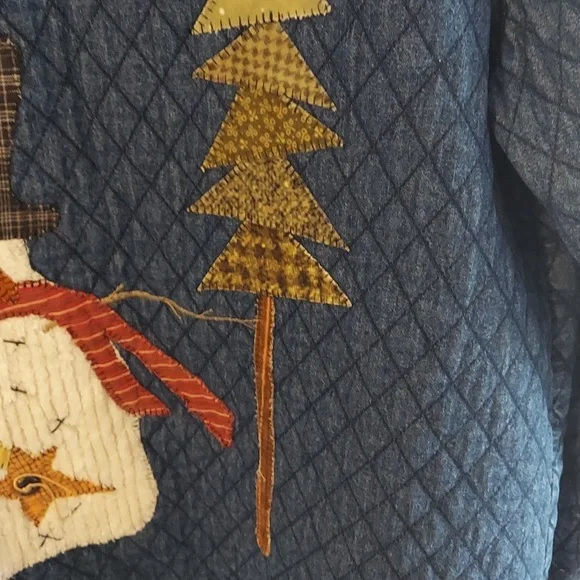 Haiks Denim Jacket Size L Christmas Vintage look. - Picture 14 of 14